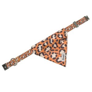 Bandit - Bandana pour Chat - Taille S - Jungle Chic - Tour de Cou 24-28cm - Boucles Anti-étranglement en Plastique - Foulard en Nylon résistant et Doux - Confortable, Durable et Lavable en Machine