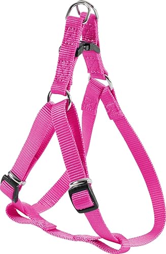 Zolux Harnais Baudrier Nylon Réglable pour Chien Coloris Unis Fuchsia Largeur 20 mm