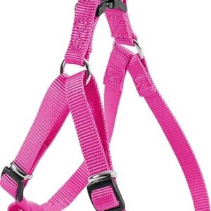 Zolux Harnais Baudrier Nylon Réglable pour Chien Coloris Unis Fuchsia Largeur 25 mm