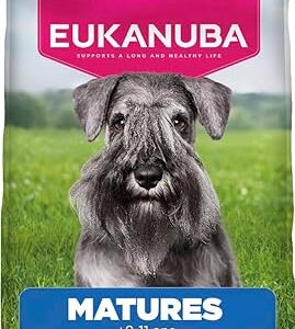 EUKANUBA Life Care Croquettes Chien Mature Petite Race 8 à 11 Ans, Riche en Poulet Frais, os et articulations sains, Oméga 3&6, prébiotiques, sans colorants, arômes artificiels ni OGM - 3 kg