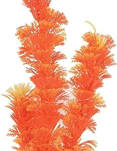 Zolux Décoration Aquarium Plante Colorée Artificielle Orange 9 x 4 x 21,5 cm