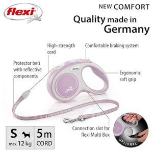 Alternative view of Flexi, Laisse Modèle New Comfort, Version Cordon, Sangle particulièrement résistante, Système de