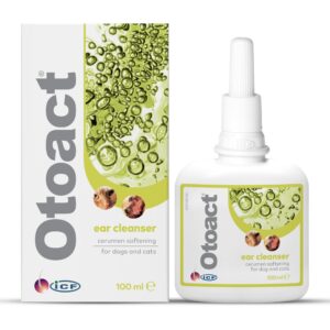 ICF — Otoact — Cat And Dog Ear Cleaner — Dog Ear Drops To Stop Wax Build Up, Head Shaking,