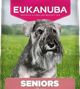 EUKANUBA Life Care Croquettes Chien Senior Petite Race 11 Ans et Plus, Riche en Poulet Frais, Glucosamine, chondroïtine, L-carnitine, prébiotiques, sans colorants, arômes artificiels ni OGM - 3 kg