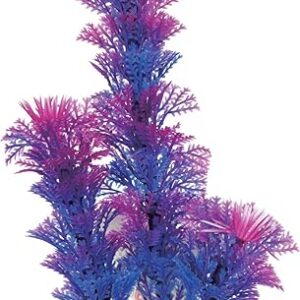Zolux Décoration Aquarium Plante Colorée Artificielle Bleu 9 x 3,5 x 15 cm