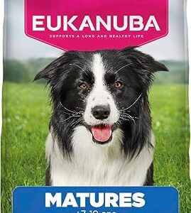 EUKANUBA Life Care Croquettes Chien Mature Moyenne Race 7 à 10 Ans, Riche en Poulet Frais, L-carnitine, Calcium, Glucosamine, Oméga 3&6, Prébiotiques, sans colorants, arômes artificiels ni OGM - 3 kg