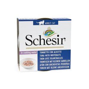 Schesir Tonneau avec ailettes au Naturel pour Chats, 85 g