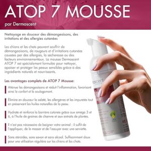Alternative view of ATOP 7 Mousse pour Chiens & Chats — Mousse Nettoyante sans Rinçage — Soin Apaisant pour Peaux