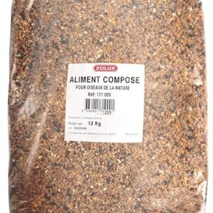 Zolux, Granulés pour Oiseaux Sauvages, 12 kg, Aliments pour volatiles, Multicolore, Unique