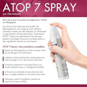 Alternative view of ATOP 7 Spray pour Chiens & Chats — Émulsion Apaisante Sans Rinçage — Hydrate & Protège la Peau