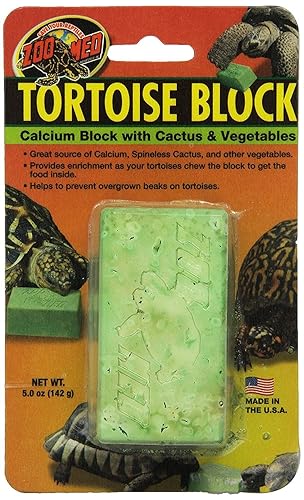 Zoo Med Tortoise Block Calcium au Cactus pour Reptile/Amphibien 142 g