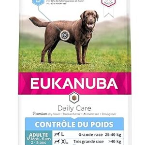 Eukanuba Daily Care Chien Nourriture sèche Contrôle de Poids Pour Grande Race Poulet 2,3kg