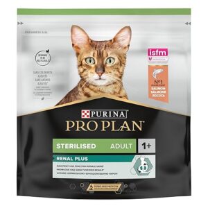PURINA PRO PLAN | Renal Plus | Chat | Croquettes complètes pour Chat Adulte Stérilisé | Aide au maintien d'une fonction rénale saine et du système urinaire | au Saumon | Sac | Lot de 8 x 400 g
