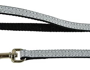 Laisse lamé noire longueur 1 m pour chat/ZOLUX