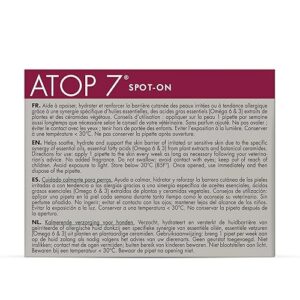 Alternative view of ATOP 7 Spot-on pour Chiens 10–20 kg | Soin Apaisant sans Rinçage | 4 Pipettes x 1,2 ML | Dermoscent