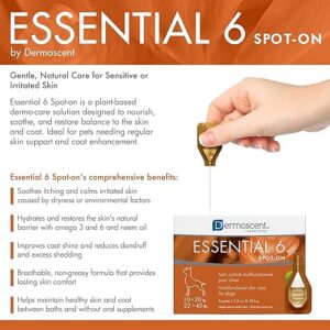 Alternative view of Essential 6 Spot-on pour Chien 10–20 kg — Soin Cutané Multifonctionnel Naturel — 4 Pipettes x 1,2