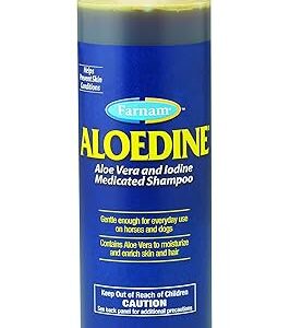 Farnam Aloedine Medicated Shampoo Horse Dogs Skin Pain Reliever Deep Cleans Pt