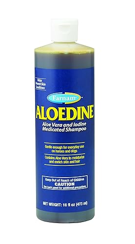Farnam Aloedine Medicated Shampoo Horse Dogs Skin Pain Reliever Deep Cleans Pt