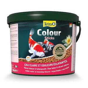 Tetra Pond Colour Sticks – Alimentation Equilibrée pour les Poissons de Bassin à Couleurs vives – Enrichi en Oligo-éléments et Vitamines essentiels, Caroténoïdes – Renforce l’éclat des couleurs – 10 L