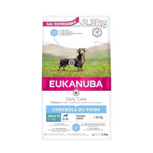 Eukanuba Chien Daily Care Adulte Contrôle du Poids Pour Petites et Moyennes Races Poulet 2,3kg