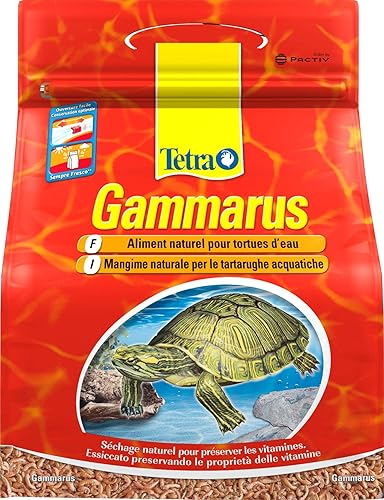 Tetra Gammarus – Aliment 100% naturel pour tortues aquatiques – Crevettes séchées - Riche en calcium, fibres et sels minéraux - 4L (400g)