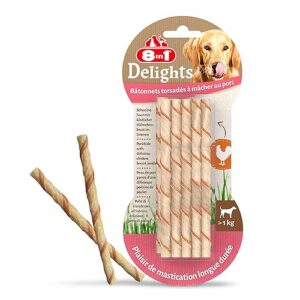 FRIANDISE DELIGHT 8IN 1 STICKS TORSADES POULET 35 PCES