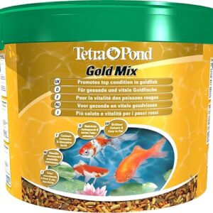 Tetra Pond Goldfish Mix – Mélange Complet de Sticks, Flocons, Gammarus - Aliment pour Poissons