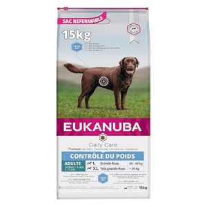 Eukanuba Chien Daily Care Adulte Contrôle de Poids Pour Grande Race Poulet 15kg