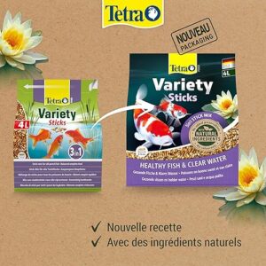 Alternative view of Tetra Pond Variety Sticks – Mélange Complet d’Aliments en Stick pour tous les Poissons de Bassin -