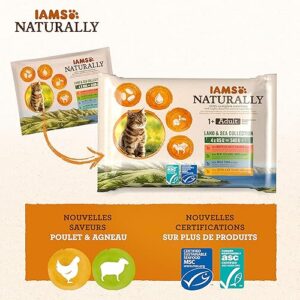 Alternative view of Iams Naturally Nourriture Humide pour Chat Stérilisé ou Non 4 sachets fraicheurs pour 4 Pâtées