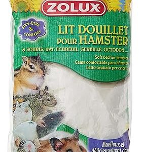 Lit douillet blanc sachet de 25 g pour hamsters, gerbilles, souris, rats, écureuils