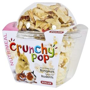 Zolux Friandises pour rongeurs Crunchy Pop Pomme 33G Pop Corn et Pomme
